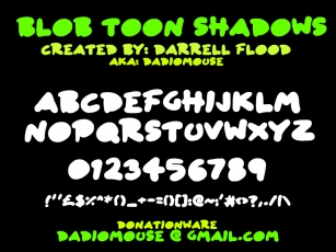 Blob Toon Shadows Font Download