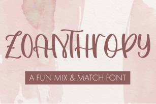 Zoanthropy - A Fun Mix & Match Font Font Download