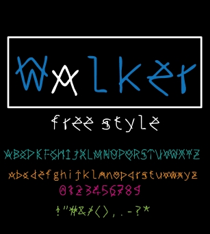 Walker free style Font Download