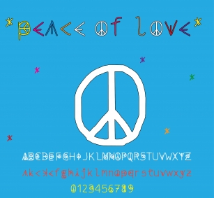 Peace of love Font Download