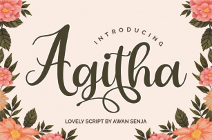 Agitha - Lovely Script Font Download