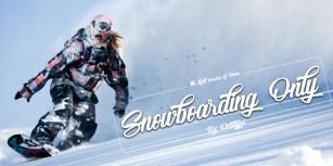 Snowboarding Only Font Download