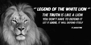 LEGEND OF THE WHITE LION Font Download