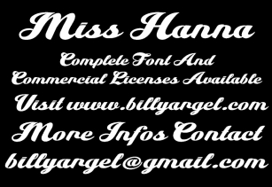 Miss Hanna Font Download
