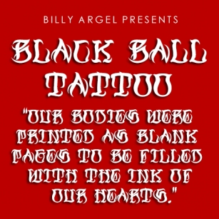 Black Ball Ta Font Download
