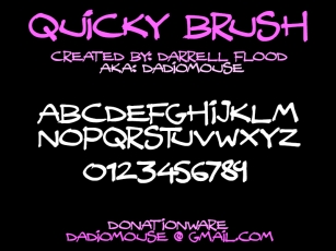 Quicky Brush Font Download