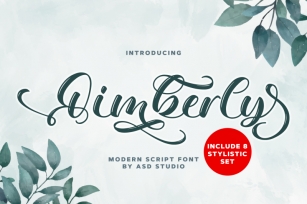 Qimberly - Modern Calligraphy Font Download