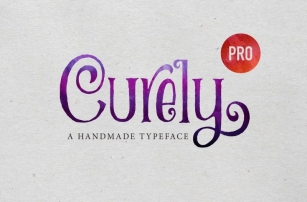 Curely Pro fancy cute lettering font Font Download
