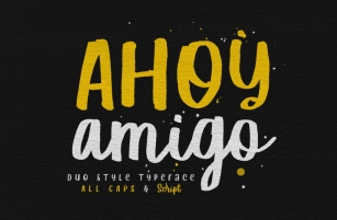 Ahoy Amigo - Duo Fonts Font Download