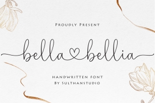 Bella bellia-Handwritten script font Font Download