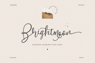 Brightmoon - Modern Calligraphy Font Download