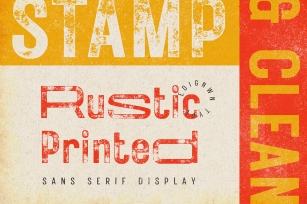 Rustic Printed - Vintage Font Font Download