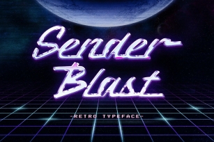 SenderBlast Retro Typeface Font Font Download