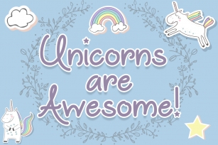 Unicorns are Awesome Font Download