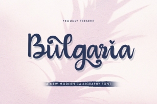 Bulgaria - Modern Calligraphy Font Font Download