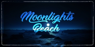 Moonlights on the Beach Font Download