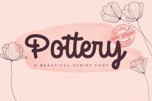 Pottery  A Beatiful Script Font Font Download