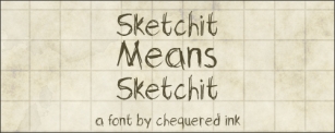 Sketchit Means Sketchi Font Download