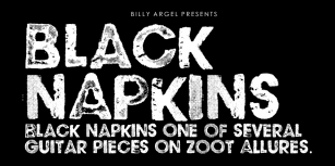 BLACK NAPKINS Font Download