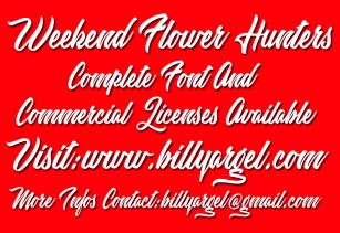 Weekend Flower Hunters Font Download