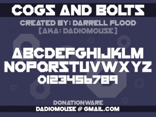Cogs And Bolts Font Download