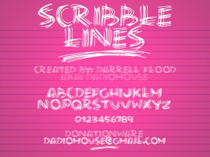 Scribble Lines Font Download