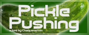 Pickle Pushing Font Download