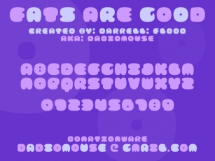 FATS ARE GOOD Font Download
