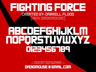 FIGHTING FORCE Font Download