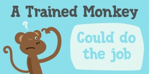 DK Trained Monkey Font Download