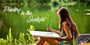 Painting in the Sunligh Font Download