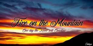Fire on the Mountai Font Download