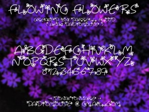 Flowing Flowers Font Download