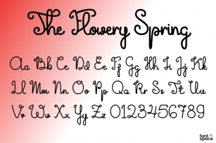 The Flowery Spring Font Download