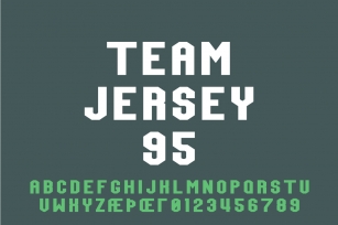 Team Jersey 95 Font Download
