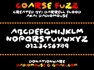 Coarse Fuzz Font Download
