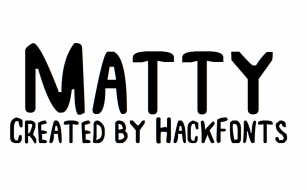Matty Font Download