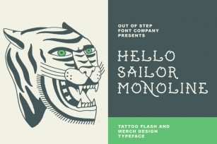 Hello Sailor Monoline Font Download