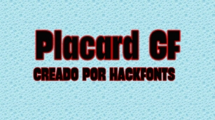 Placard G Font Download