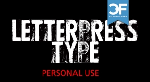 CF Letterpress Type Font Download