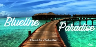 Blueline Paradise Font Download