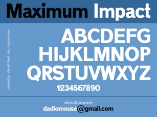 Maximum Impac Font Download