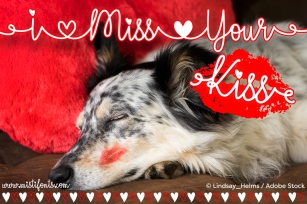 I Miss Your Kiss Font Download