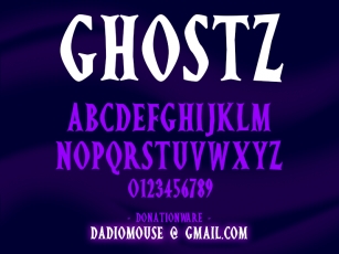 Ghostz Font Download