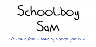 Schoolboy Sam Font Download