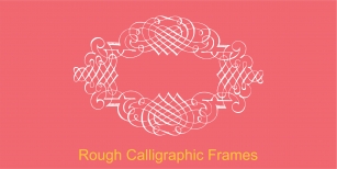 Rough Calligraphic Frames Font Download
