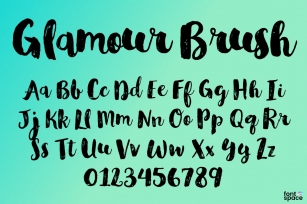 Glamour Brush Font Download