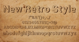 New Retro Style 3d Font Download