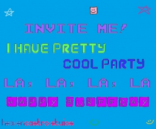 I Have Pretty Cool Party! Font Download