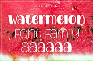 Watermelon Font Family Font Download